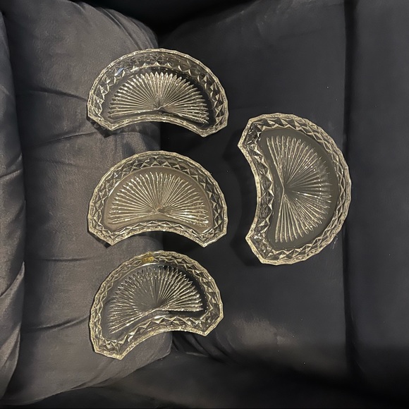 Val St. Lambert Crystal Plates (4) - Picture 9 of 10